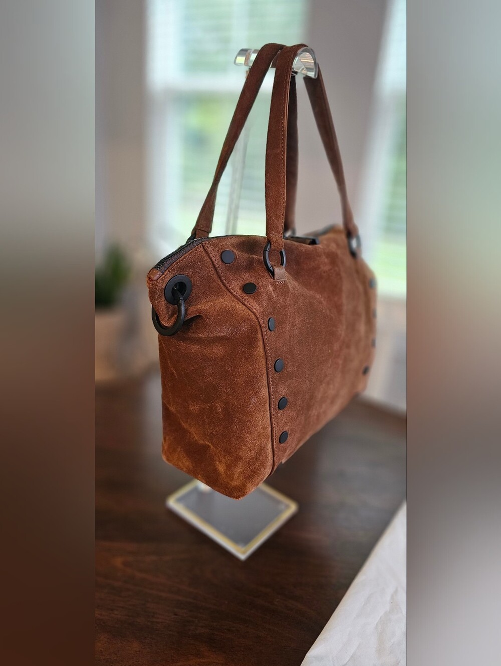 Hammitt Daniel | Mahogany Suede​/​Bronze | Lrg - Picture 2 of 14